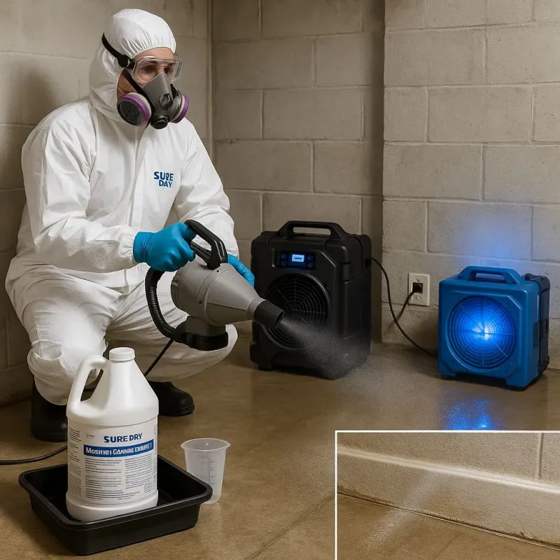 Sanitization and Odor Removal process in Calverton, NY